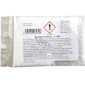 Kyselina sorbová E 200 pro potraviny 10 g