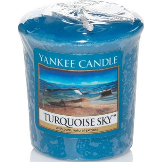 Yankee Candle Turquoise Sky - Tyrkysové nebe vonná svíčka votivní 49 g