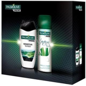 Palmolive Men Sensitive sprchový gel pro muže 250 ml + Sensitive pěna na holení 300 ml, kosmetická sada