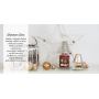 Yankee Candle Shimmer Glow - Lesklá a zářivá stínítko malé + talíř malý na svíčku malou Classic 8 x 9 cm (stínítko), 17 x 17 cm (talíř)