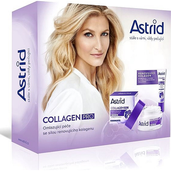 Astrid Collagen Pro proti vráskám denní krém 50 ml + oční krém 15 ml, kosmetická sada