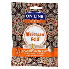 On Line Senses Moroccan Gold pěnivá sůl do koupele 80 g