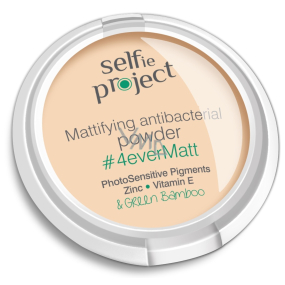 Selfie Project 4ever Matt zmatňující antibakteriální pudr Natural colour 9 g