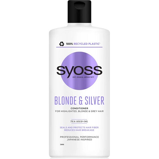 Syoss Blonde & Silver kondicionér pro melírované, blond a šedivé vlasy 440 ml