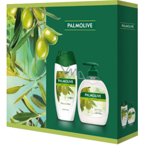 Palmolive Naturals Olive & Milk sprchový krém 250 ml + Olive & Milk tekuté mýdlo dávkovač 300 ml, kosmetická sada