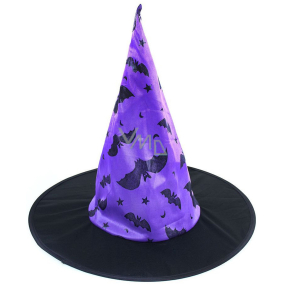 Rappa Halloween Klobouk Čarodějnice s netopýry pro děti 36 cm