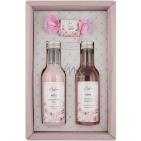 Bohemia Gifts Šípek a růže sprchový gel 200 ml + šampon na vlasy 200 ml + toaletní mýdlo 30 g, kosmetická sada pro ženy