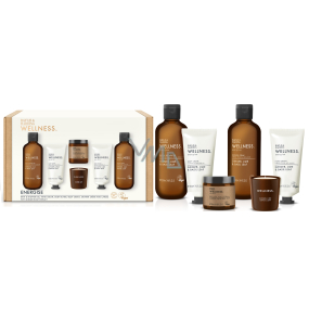 Baylis & Harding Zázvor, Citron a Bazalka sprchový krém 250 ml + sprchový gel 250 ml + krém na ruce 100 ml + tělový krém 100 ml + tělové máslo 100 ml + vonná svíčka 60 g, kosmetická sada pro ženy