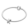 Charm Sterlingové stříbro 925 Abecední písmeno K, korálek na náramek