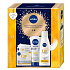 NIVEA Face Blue, dárkové balení, odličovač, zvláčňující krém, regenerační krém pro normální a smíšenou pleť