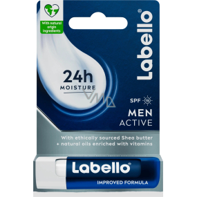 Labello for Men Active Care balzám na rty pro muže 4,8 g