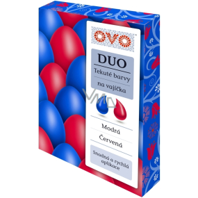 Ovo Tekuté barvy duo Modrá/Červená 2 barvy á 20 ml : 1 sáček (20 ml)