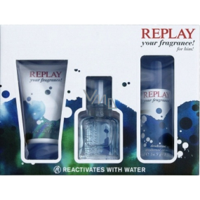 Replay Your Fragrance Man toaletní voda 30 ml + sprchový gel 50 ml + deodorant sprej 50 ml, dárková sada