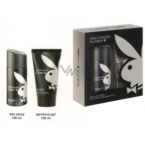 Playboy Hollywood deodorant sprej 150 ml + sprchový gel 150 ml, kosmetická sada