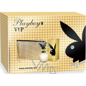 Playboy Vip for Her toaletní voda 30 ml + zlatá kabelka, dárková sada