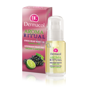 Dermacol Aroma Ritual Hrozny s Limetkou Antistresový tělový olej 50 ml