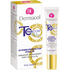 Dermacol Time Coat Eye & Lip Cream intenzivně zdokonalující krém na oči a rty 15 ml