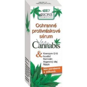 Bione Cosmetics Cannabis ochranné protivráskové sérum pro všechny typy pleti 40 ml