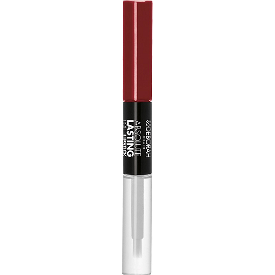 Deborah Milano Absolute Lasting Liquid Lipstick 2v1 rtěnka a lesk na rty 08 Classic Red 2 x 4 ml