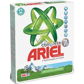 Ariel Complete 7 Mountain Spring prací prášek 400 g