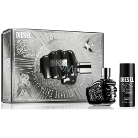 Diesel Only The Brave Tattoo toaletní voda pro muže 35 ml + sprchový gel 50 ml, dárková sada