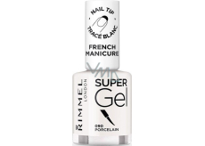 Rimmel London Super Gel French Manicure lak na nehty 090 Porcelain 12 ml