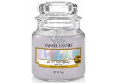 Yankee Candle Sweet Nothings - Sladké nic vonná svíčka Classic malá sklo 104 g