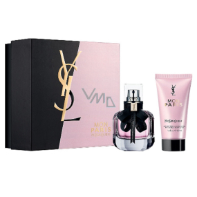 Yves Saint Laurent Mon Paris parfémovaná voda pro ženy 30 ml + tělové mléko 50 ml, dárková kazeta