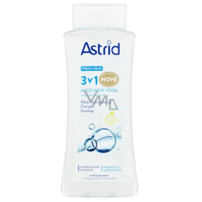 Astrid Fresh Skin 3v1 Micelární voda odstraňuje make up, čistí, osvěžuje na tvář, oči a rty pro normální až smíšenou pleť 400 ml