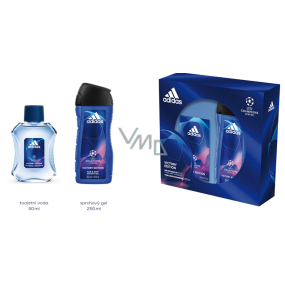 Adidas UEFA Champions League Victory Edition toaletní voda pro muže 50 ml + sprchový gel 250 ml, dárková sada