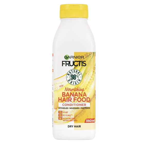 Garnier Fructis Nourishing Banana Hair Food vyživující kondicionér pro suché vlasy 350 ml