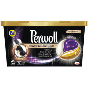 Perwoll Renew & Care Caps kapsle na praní černého prádla 10 dávek 145 g
