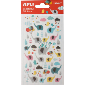 Apli Stickers Elephants nálepky s motivem slona 1 arch 15047