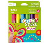 Apli Color Sticks temperové barvy suché neonové 6 x 6 g, sada