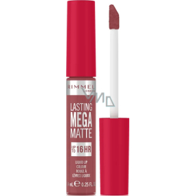 Rimmel London Lasting Mega Matte dlouhotrvající tekutá matná rtěnka 210 Rose & Shine 7,4 ml