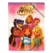 Winx Club Desky s gumičkou Růžové 370 x 271 x 7 mm