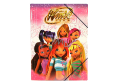 Winx Club Desky s gumičkou Růžové 370 x 271 x 7 mm