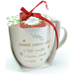 Albi Vánoční hrnek a marshmallow 60 g Zimní checklist 250 ml