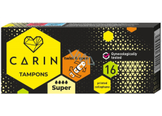 Carin Super dámské tampóny 16 kusů