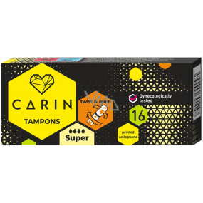 Carin Super dámské tampóny 16 kusů