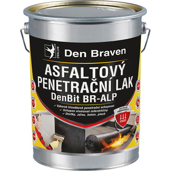 Den Braven DenBit BR-ALP asfaltový penetrační lak, 4,5 kg