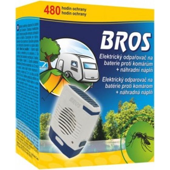 Bros Elektrický odpařovač na baterie proti komárům 1 kus + náplň + baterie