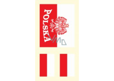 Arch Tetovací obtisky na obličej i tělo Polsko vlajka 2 motiv