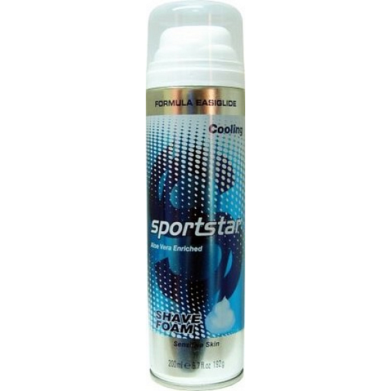 Sportstar Men Cooling pěna na holení pro citlivou pokožku 200 ml