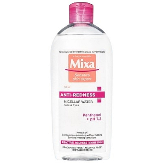 Mixa Anti-Redness micelární voda proti podráždění pro citlivou pleť 400 ml