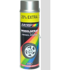 Motip Wheel Sprej 04007C stříbrný akrylový lak na disky kol 500 ml
