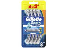 Gillette Blue 3 Comfort 3břitý holicí strojek pro muže 8 kusů