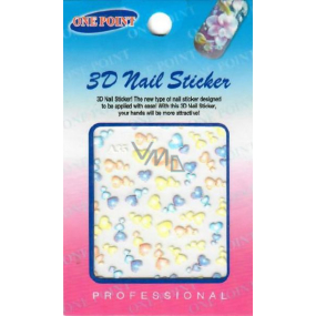 Nail Stickers 3D nálepky na nehty 1 aršík 10100 A35