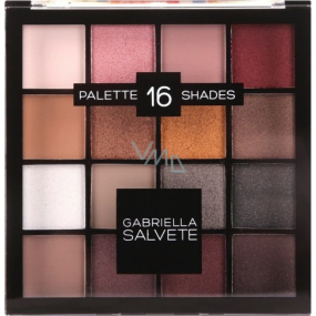 Gabriella Salvete Eyeshadow Palette paletka 16 očních stínů 02 Pink 20,8 g