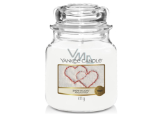 Yankee Candle Snow In Love - Zamilovaný sníh vonná svíčka Classic střední sklo 411 g